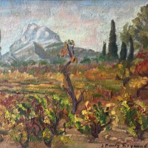 A Landscape Oil Painting Les Beaux